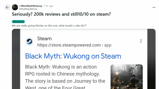 《黑神话》Steam高分，展现中国文化深度