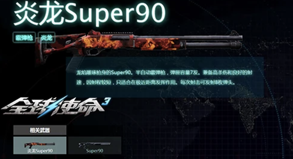 《全球使命3》Super90霰弹枪的魅力